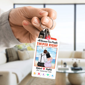 Romantic Couple, Love You Forever, Personalized Keychain, Gifts For Couple - Keychains - GoDuckee