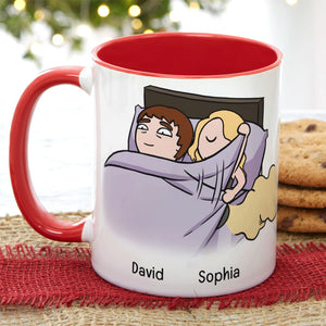 I Love You Even When You Fart Under The Blankets-Personalized Coffee Mug- Gift For Couple- Funny Couple Mug - Coffee Mug - GoDuckee