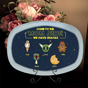 Personalized Gifts For Mom Plate Come To The Mom Side 01QHHN040324 - Plates - GoDuckee