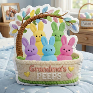 Grandma Peep Easter Custom Shape Pillow - Personalized Gifts For Grandma 05ohqn040226 - Pillow - GoDuckee