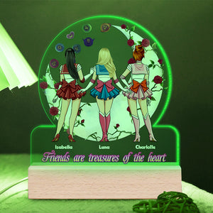 Personalized Gifts For Friends LED Light Friends Are Treasures Of The Heart 03OHDT270224HH - Led Lights - GoDuckee