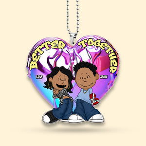 Personalized Gifts For y2k Couple Car Ornament 011OHMH301224HG - Ornament - GoDuckee