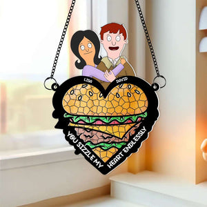 Personalized Gifts For Couple Window Hanging Suncatcher Ornament 04OHMH120225HG - Ornament - GoDuckee