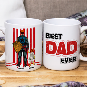 Personalized Gifts For Dad Coffee Mug Super Dad 02TOPU120425HG - Coffee Mug - GoDuckee