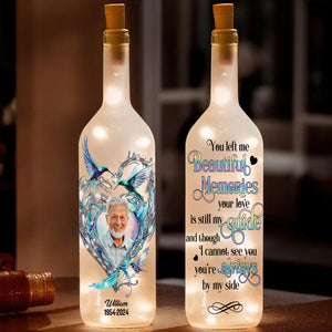 Personalized Memorial Custom Photo Gifts Bottle Lamp, You're Always By My Side 03TGLU240225 - Bottle Lamp - GoDuckee