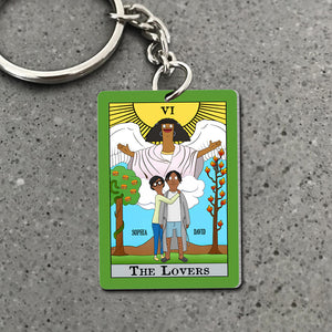 Personalized Gifts For Couple Keychain 04totn301224hg The Lovers - Keychains - GoDuckee