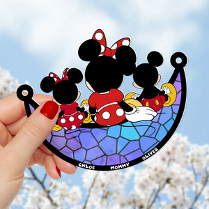 Personalized Gifts For Mom Suncatcher Window Hanging Ornament 06nadt260424 - Ornaments - GoDuckee