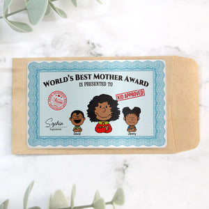 Personalized Gifts For Mom Aluminum Wallet Card 03katn140124hh World's Best Mother - Wallet Card - GoDuckee