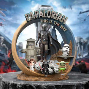 Papalorian This Is The Way Acrylic Plaque - Personalized Gifts For Father 02QHTN300425 - Shaped Plaques - GoDuckee
