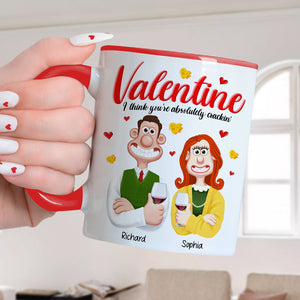 Personalized Gifts For Couple Love Cartoon Accent Mug Valentine 03XQQN091224PA - Coffee Mug - GoDuckee