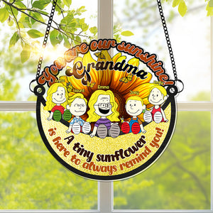 Personalized Gifts For Grandma Window Hanging Suncatcher, Adorable Sunshine Grandkids 05KALU100325PA - Ornament - GoDuckee