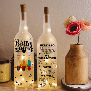 Personalized Gifts For Friend Bottle Lamp Besties Forever 02HUDT190225HH - Bottle Lamp - GoDuckee