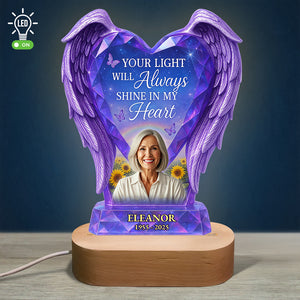 Memorial Heaven LED Light Custom Photo Gifts For Heaven 01NADT200525 - Led Night Light - GoDuckee