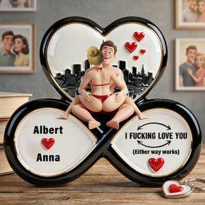 Naughty Couple Acrylic Plaque - Personalized Gifts For Couple 03ohqn160126 - Shaped Plaques - GoDuckee
