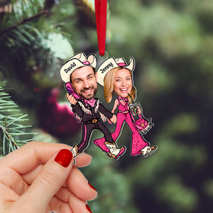 Fashion Doll Couple Acrylic Custom Shape Ornament 03natn161123 - Ornament - GoDuckee