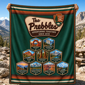 Custom National Park Blanket – Personalized Gift For Outdoor Families & Couples 02NADT081026 - Blanket - GoDuckee