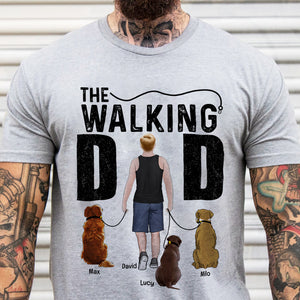 The Walking- Gift For Dog Lover- Gift For Dad- Personalized Shirt - Dog Walking Dad Shirt - Shirts - GoDuckee