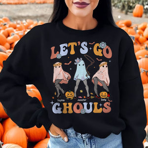 Let's Go Ghouls Personalized Horror Besties Shirt, Gift For Friend - Shirts - GoDuckee
