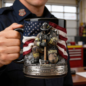 Firefighter Pride Coffee Mug – Personalized Gifts For Firefighter 04toqn251225 - Coffee Mug - GoDuckee