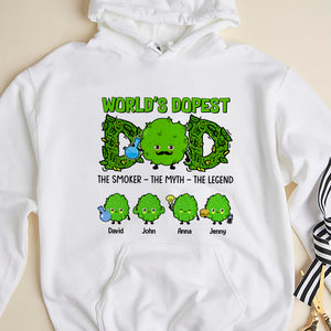 World's Dopest Dad Personalized Shirt, Gift For Dad, Father's Day Gift, Dad's Little Buds - Shirts - GoDuckee