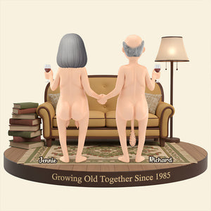 Old Couple Forever Light Box Personalized Gifts For Couple 05NADT051225 - Light Box - GoDuckee