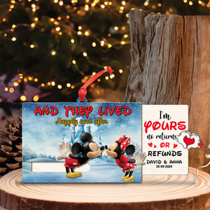 Personalized Gifts For Couple Wooden Slider Ornament 01qhtn181024 - Ornament - GoDuckee