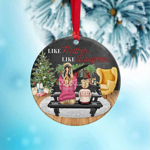 Gift For Family, Personalized Ornament, Piano Family Teaching Ornament, Christmas Gift - Ornament - GoDuckee