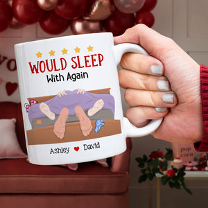 Personalized Gift For Couple Mug Would Sleep With Again - Coffee Mug - GoDuckee