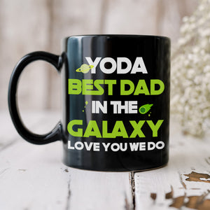 Personalized Dad Coffee Mug Best Dad In The Galaxy, Gift For Dad BLM-06HUHN300323 - Coffee Mug - GoDuckee