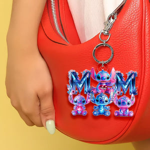 Personalized Gifts For Mom Keychain Galaxy Mom 03OHDT040425 - Keychains - GoDuckee