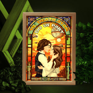 Personalized Gifts For Couple Light Frame Till Death 01qhpu060224pa - Canvas Print - GoDuckee