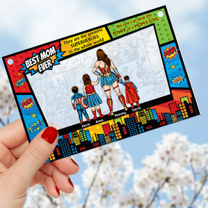 Personalized Gifts For Mom Window Hanging Suncatcher, Best Mom Ever 02HUDT310325PA - Ornament - GoDuckee