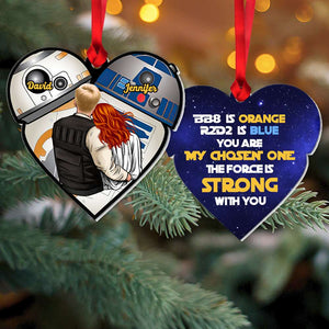 You Are My Chosen One, Couple Gift, Personalized Ornament, Couple Hugging Ornament, Christmas Gift 01HTHN100823HH - Ornament - GoDuckee