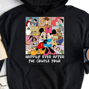 The Couple Tour, Couple Gift, Personalized Shirt, Cartoon Couple Shirt 07ACQN281223 - Shirts - GoDuckee