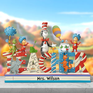 Cute & Playful Characters From Children's Books Acrylic Plaque - Personalized Gifts For Teacher 02qhqn130525 - Shaped Plaques - GoDuckee