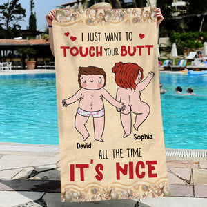 Personalized Gifts For Couple Beach Towel 02OHDT040624 - Beach Towel - GoDuckee