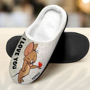 I Love You-Personalized Home Slippers-Gift For Christmas- Couple Gift-01qhqn241023 - Shoes - GoDuckee