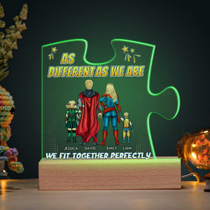 Personalized Gifts For Family LED Light We Fit Together Perfectly 03NAPU210224PA - Led Lights - GoDuckee