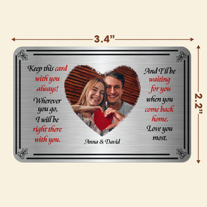 Custom Photo Gifts For Couple Aluminum Wallet Card 02KAMH311224 - Wallet Card - GoDuckee