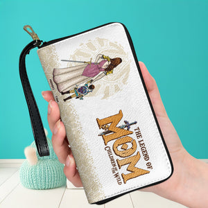 Personalized Gifts For Mom Twill Faux Leather Wallet The Legend Of Mom 03HUDT280325HG - Leather Wallet - GoDuckee