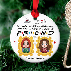 Fun And Laughter Made Us Friend, Personalized Ornament, Gifts For Friend - Ornament - GoDuckee