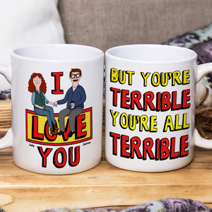Personalized Gifts For Couple Coffee Mug 02ohpu140225pa I Love You - Coffee Mug - GoDuckee