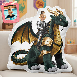 Dragon Knight Custom Photo Custom Shape Pillow - Personalized Gifts For Kid 01pata271225 - Pillow - GoDuckee
