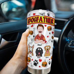 Dog Father Tumbler - Personalized Gifts For Dad 011xqqn020425hg - Tumbler Cup - GoDuckee