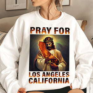 Pray For Los Angeles California Strong Shirt 08ohqn100125 - Shirts - GoDuckee