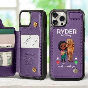 Personalized Gifts For Horse Lovers 04acpu190325 Leather Flip Wallet Phone Case - Phone Case - GoDuckee