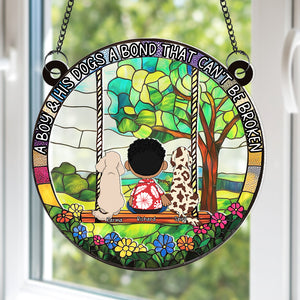 Personalized Gifts For Dog Lovers Suncatcher Ornament, Bond That Can't Be Broken 02tgqn190225hg - Ornament - GoDuckee