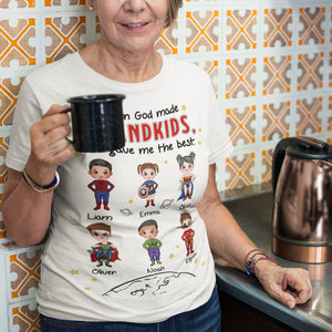 Personalized Gifts For Grandma Shirt The Best Grandma 02QHDT150224PA - 2D Shirts - GoDuckee