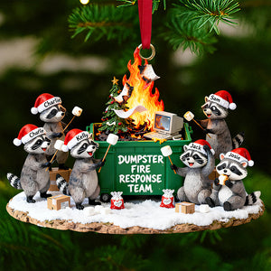 Dumpster Fire Response Team Ornament Personalized Gifts For Coworker 02QHDT111125 - Ornament - GoDuckee