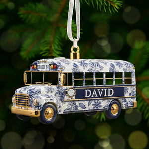 Personalized Gifts For School Bus Drivers Christmas Ornament 07pgmg081025 - Ornament - GoDuckee